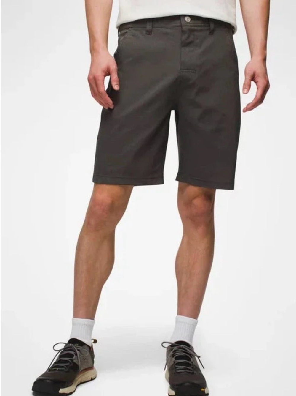 prAna Men's Hybridizer Short Dark Grey W35